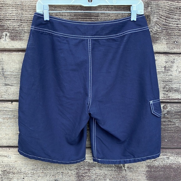 Gap Board Shorts Navy with white stitching - Picture 2 of 13